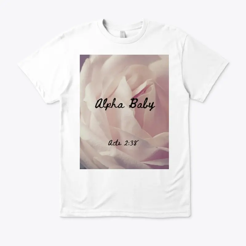 Alpha Baby White Rose Eco Tee